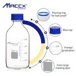 Maccx 1000ml Glass Media Storage Bottles