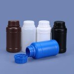 Food-Grade PE Plastic Reagent Bottle, 240 ml