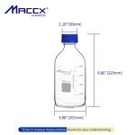 Maccx 1000ml Glass Media Storage Bottles