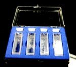4-Pack 1cm Optical Glass Cuvettes for Spectrometers