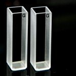 4-Pack 1cm Optical Glass Cuvettes for Spectrometers