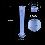 250ml Plastic Graduated Measuring Cylinder Lab Tool