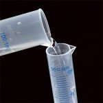 250ml Plastic Graduated Measuring Cylinder Lab Tool