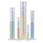250ml Plastic Graduated Measuring Cylinder Lab Tool