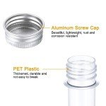45ml Plastic Test Tubes with Screw Caps - 120 Pcs