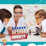 Copkim Test Tubes Set with Rack - Red