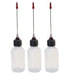 3-Pack 2oz Plastic Squeeze Bottles with Applicators