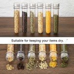 45ml Plastic Test Tubes with Screw Caps - 120 Pcs