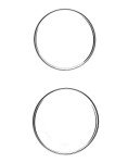 QWORK 100mm Glass Petri Dishes with Lids - 5 Pack