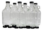 FastRack 64 oz Glass Beer Growler Set of 2