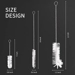 3-Piece Nylon Bottle Cleaning Brush Set