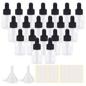 Yookat 20-Pack 25ml Eye Dropper Bottles Set