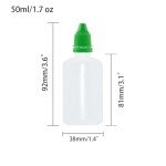 Boguish 50ml Squeezable Dropper Bottles - 2 Pack