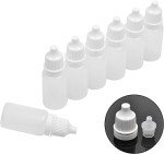 50 Pack 10ml Plastic Dropper Bottles with Caps