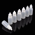 50 Pack 10ml Plastic Dropper Bottles with Caps