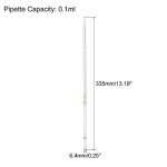 PATIKIL Reusable Borosilicate Glass Pipettes - 0.1ml