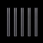 10 Pack of 6" Clear Borosilicate Glass Tubes