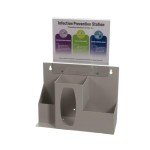 Infection Prevention Station with Sign Holder & Mounting