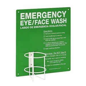 Wall-Mount Metal Eyewash Bottle Station