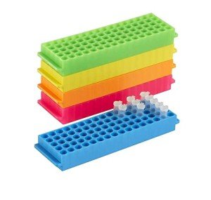 Heathrow Scientific Blue Microtube Rack, 80 Well