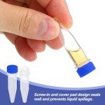 PATIKIL 1.5ml Cryogenic Vials with Screw Top - 25 Pack