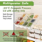 LACEEZEN Portable Snack Box Organizer with Lid