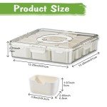 LACEEZEN Portable Snack Box Organizer with Lid