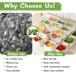 LACEEZEN Portable Snack Box Organizer with Lid