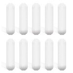 10 Pcs PTFE Magnetic Stir Bars, 30mm White