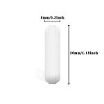 10 Pcs PTFE Magnetic Stir Bars, 30mm White