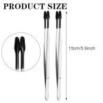 Yolev Stainless Steel Tweezers with Rubber Tips