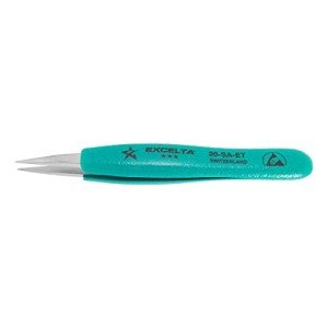 Straight Stainless Steel Anti-Magnetic Tweezers, 5”