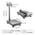 VEVOR Digital Floor Scale, 660 lbs Capacity