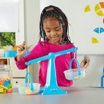 Hand2Mind Blue Nestable Balance Scale for Kids