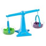 Hand2Mind Blue Nestable Balance Scale for Kids