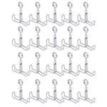 20-Pack Stainless Steel Flat Jaw Tubing Clamps
