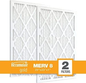 Accumulair Gold MERV 8 Pleated Air Filters - 2 Pack