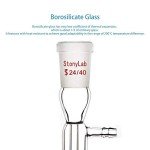 StonyLab Glass Vacuum Adapter, Short Stem 24/40