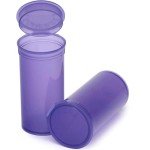 Airtight Empty Pill Bottles with Hinged Lids, 12 Pack