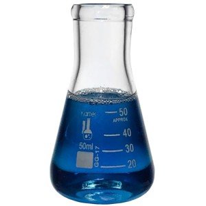 50ml Narrow Mouth Erlenmeyer Flask - Pack of 2