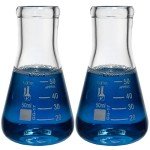 50ml Narrow Mouth Erlenmeyer Flask - Pack of 2