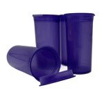 Airtight Empty Pill Bottles with Hinged Lids, 12 Pack