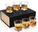 KANARS Crystal Whiskey Glass Set of 6