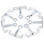 7-Pack Mohr's Pinchcock Steel Tubing Clamps