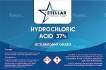Hydrochloric Acid 37% Solution, ACS Grade - 1 Quart