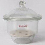 StonyLab Glass Desiccator with Knob Cover, 7.1