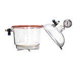 150MM Polycarbonate Vacuum Dryer with Pressure Gauge