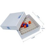 CryoKing 81-Well Lab Freezer Storage Boxes, White