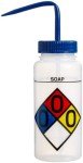 SP Bel-Art 500ml Safety-Labeled Soap Wash Bottles