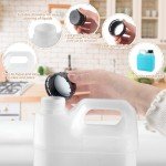 6 Pack 32 oz Square Plastic Storage Jugs